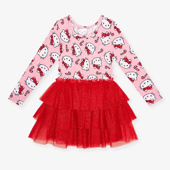 Posh Peanut Other - POSH PEANUT X SANRIO PINK TULLE DRESS HELLO KITTY® CANDY CANE MEDLEY